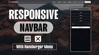 Create a RESPONSIVE Navbar in Minutes with HTML & CSS