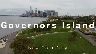 Губернаторский остров. Оазис в Нью Йорке. Governors Island, aerial footage