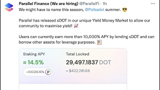 Tutorial of staking DOT on Parallel Finance on Polkadot