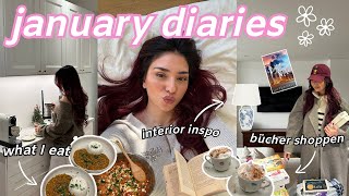 what I eat, buch shopping, interior inspo, cozy days at home ✨ january diaries