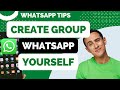 Cara Membuat Grup WhatsApp Hanya Dengan Diri Sendiri di Android