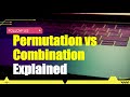 Permutation vs Combination Explained and Illustrated #shorts