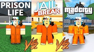 Jailbreak Vs Mad City Roblox Music Jinni - prison life vs jailbreak vs mad city which game is better roblox
