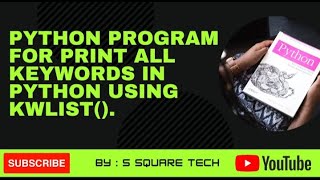 How to print all Python keywords in Python || kwlist() module || Python Program 🐍