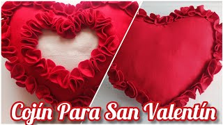 DIY/COMO HACER UN COJÍN DE CORAZÓN ❤️/ para decorar o regalar en San Valentín