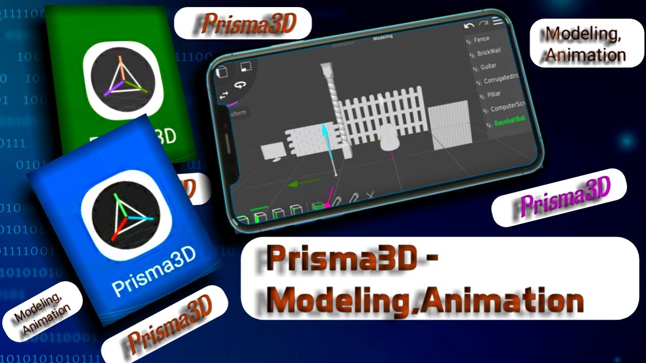 Prisma3d Modeling Animation Apps Download And Basic Info Youtube