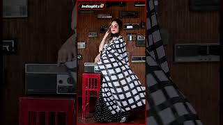 தானே வடிவமைத்த Saree-ல் Photoshoot செய்யும் Shruthika Arjun #shorts