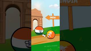 Countries that Love India 🇮🇳 #shortsfeed #countryballs #india