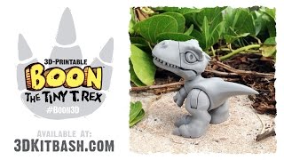 Boon The Tiny T. Rex Build Guide - 3D Printer Toy via 3DKitbash.com