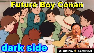 Future Boy Conan: Miyazaki's animation must focus more on the pictures than on the dialogue.