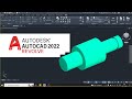 Tutorial Cara Membuat Gambar AutoCad 3D 2022 Pemula Latihan 7 | Revolve