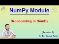 NumPy Tutorial (Session 6) - Broadcasting in NumPy