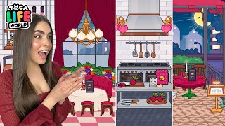 CREATING THE BEST RESTAURANT IN THE CITY 🍽️🍕 | New Cozy Restaurant | Toca Boca House Idea