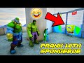 PRANK WITH SPONGEBOB😱Team4SHOOTER #shorts (GTA 5/GTA V)