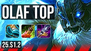 OLAF vs AATROX (TOP) | 12/2/8, Legendary | KR Challenger | 25.S1.2