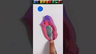 Jasper + Purple Haze Color mixing ASMR video #relaxing #asmr #satisfying #colortheory #slime #art