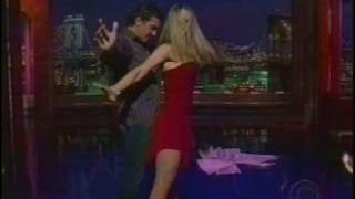 David Letterman: Antonio Banderas and Marianne Hettinger salsa