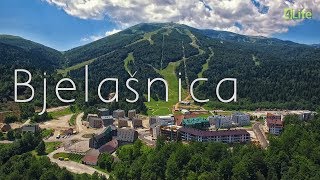 Let iznad apartmanskih naselja na Bjelašnici