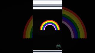Rainbow using python turtle @PurpleCode404 #python #pythonprogramming #turtle