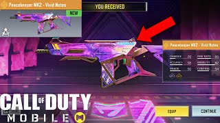 Call of Duty Mobile - UNLOCKING LEGENDARY PEACEKEEPER MK2 VIVID NOTES SKIN!