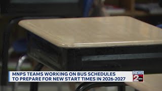 MNPS working on bus schedules to prepare for new start times in 2026-2027 school year