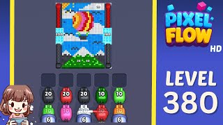 Pixel Flow Level 380 Solution Walkthrough