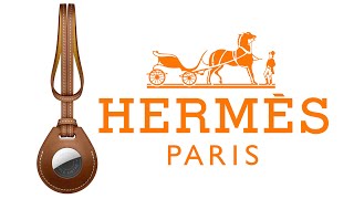 Hermès AirTag Bag Charm in Fauve Barénia