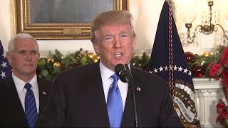 US president Donald Trump: “it is time to officially recognize Jerusalem as the capital of Israel”