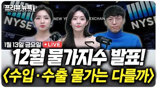 美 12월 수입·수출물가 발표, CPI와는 다를까?  |  프리뷰뉴욕