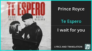 Prince Royce - Te Espero Lyrics English Translation - ft Maria Becerra - Dual Lyrics English