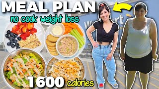 My 1600 Calorie Walmart WEIGHT LOSS MEAL PLAN (Cheap \u0026 Easy No Cook Meals for Fat Loss)