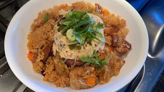 Taiwanese Sticky Rice Recipe -Vegetarian #stickyrice #vegetarian Xôi Nếp Chay