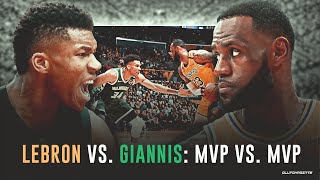 LeBron vs. Giannis I James Muscles Antetokounmpo For The Bucket But The MVP Immediately Responds