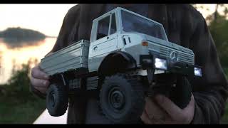 1/12 AMEWI Mercedes-Benz Unimog Rc Crawler TEST mit Weathering.