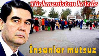 Aşkabat'ta kıt olan ürünler evlere ulaştırılmaya başlandı. Bazı sakinler mutluyken, diğerleri sat...