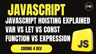 JavaScript Hoisting Explained 🔼 | var vs let vs const | Function vs Function Expression