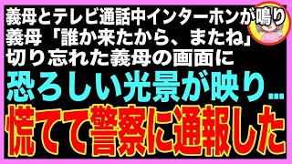 【スカッと】遠方の義母にテレビ通話で3歳の孫を見せ談笑していると義実家のインターホンが鳴り…義母「誰かしら？」→10秒後、入ってきた人物の顔を見た私は、慌てて警察に通報した（朗読）