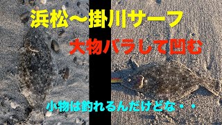 【サーフヒラメ】遠州サーフの東エリア(浜松〜掛川サーフ)の様子を見て来ました 2022.12.09