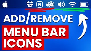 How To Add/Remove Menu Bar Items on a Mac (Even Third Party Icons!) FAST & EASY