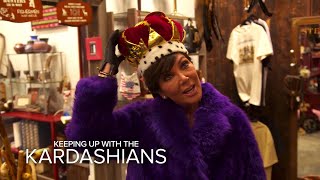 KUWTK | Kris Jenner Finds Queen Headwear Fitting for Her | E!