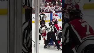 @blackhawks Patrick Big Rig Maroon @canadiensmtl  Arber Xhekaj #hockey fight #chicagosports #shorts