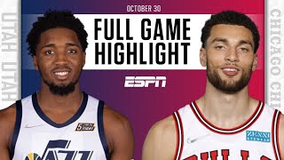 Utah Jazz at Chicago Bulls | Full Game Highlights