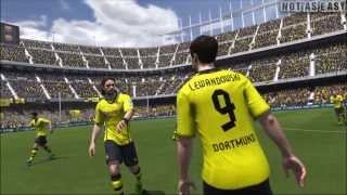 Fifa 2014 Gameplay Borussia Vs Milan [ Full HD ]