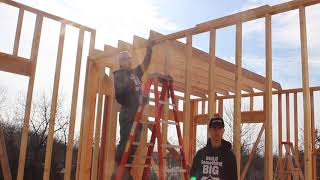 Day 60 of Home Building - Installing Ceiling Joists