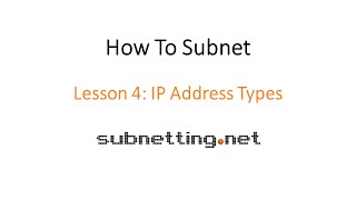 How to Subnet - Lesson 4