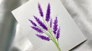 Lavender flower painting/easy watercolour painting for beginners/#Youtubeshorts #shorts