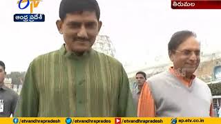 DGP RP Thakur visits Tirumala