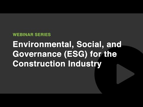 ESG for the construction sector