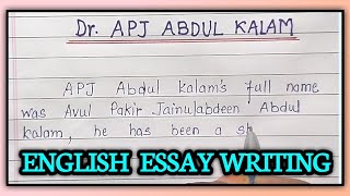 Dr. APJ Abdul Kalam essay in english | Essay on APJ Abdul Kalam in english | APJ Abdul Kalam