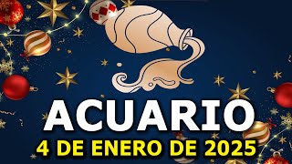 ❗𝐄𝐒𝐓𝐀 𝐏𝐑𝐎𝐏𝐔𝐄𝐒𝐓𝐀 𝐄𝐒 𝐔𝐍 𝐑𝐈𝐄𝐒𝐆𝐎😯Acuario♒Horoscopo de hoy  4 de Enero de 2025 |Tarot